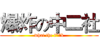 爆炸の中二社 (what the f**k)