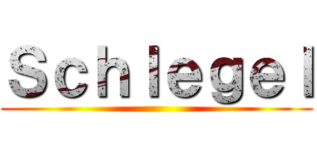 Ｓｃｈｌｅｇｅｌ ()