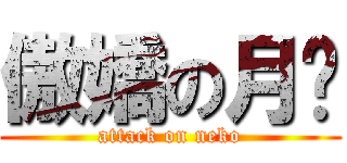 傲嬌の月貓 (attack on neko)