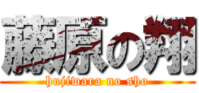 藤原の翔 (hujiwara no sho)