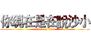 你現在是在說沙小 (attack on titan)