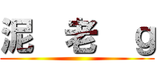 泥  老  ｇ ()