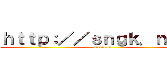 ｈｔｔｐ：／／ｓｎｇｋ．ｎｅｔ／ (attack on)