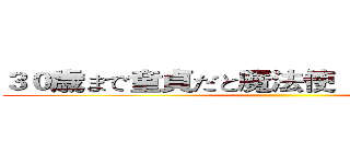 ３０歳まで童貞だと魔法使  異世界への転生 ()