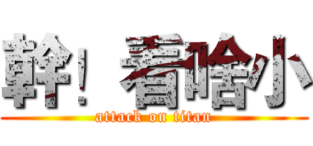 幹！看啥小 (attack on titan)