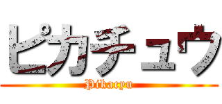 ピカチュウ (Pikacyu)