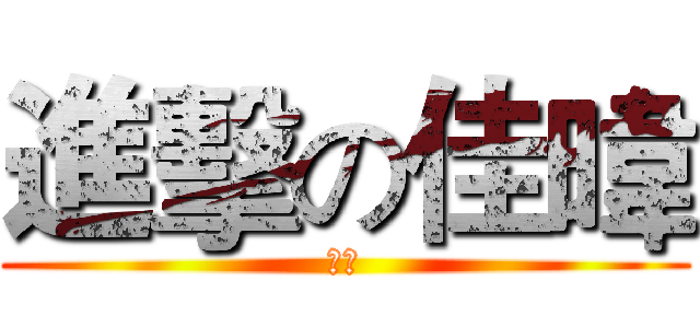 進擊の佳暐 (帥哥)