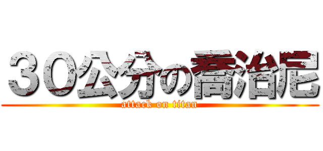 ３０公分の喬治尼 (attack on titan)