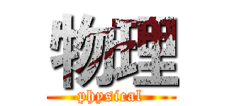 物理 (physical)