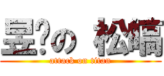 昱婷の 松皜 (attack on titan)