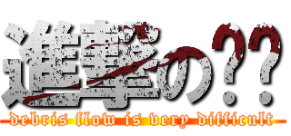 進撃のㄉㄉ (debris flow is very difficult)