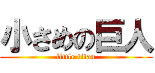 小さめの巨人 (little titan)