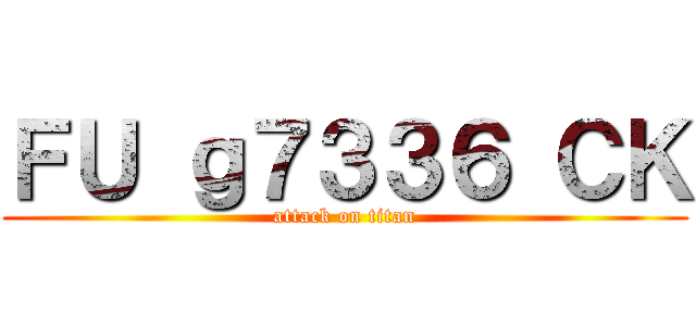 ＦＵ ｇ７３３６ ＣＫ (attack on titan)