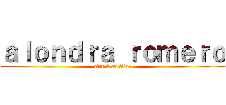 ａｌｏｎｄｒａ ｒｏｍｅｒｏ (attack on titan)