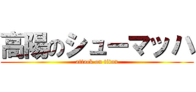 高陽のシューマッハ (attack on titan)