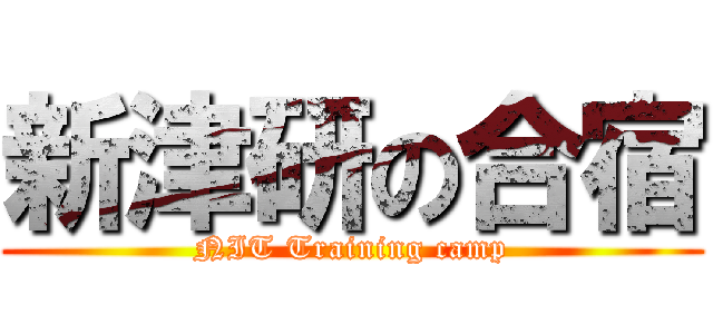 新津研の合宿 (NIT Training camp)