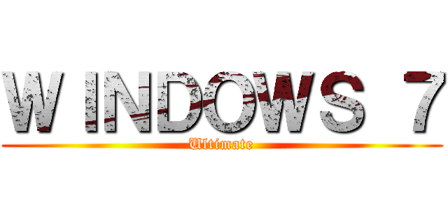 ＷＩＮＤＯＷＳ ７ (Ultimate)