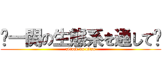 〜一関の生態系を通して〜 (attack on titan)