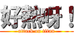好熱呀！ (attack on titan)