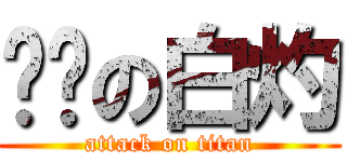 进击の白灼 (attack on titan)