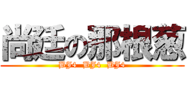 尚廷の那根葱 (BJ4  BJ4  BJ4)