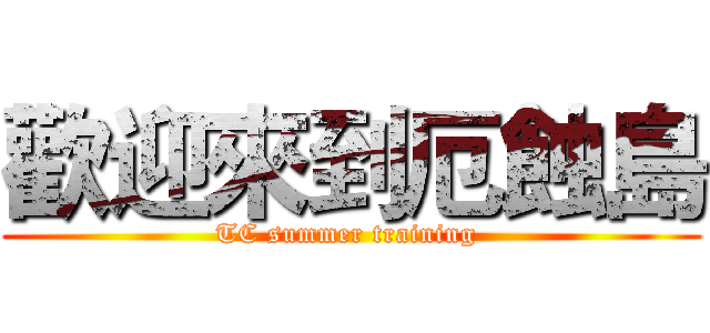 歡迎來到厄蝕島 (TC summer training )