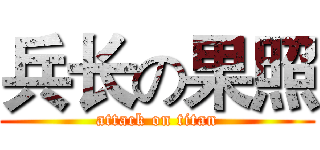 兵长の果照 (attack on titan)