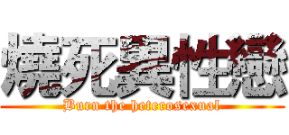 燒死異性戀 (Burn the heterosexual)