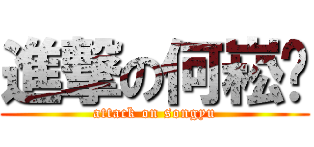 進撃の何崧瑀 (attack on songyu)