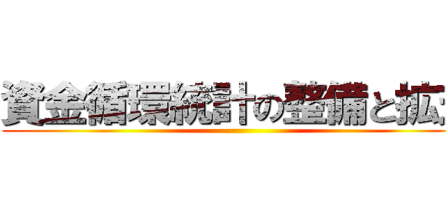 資金循環統計の整備と拡充 ()