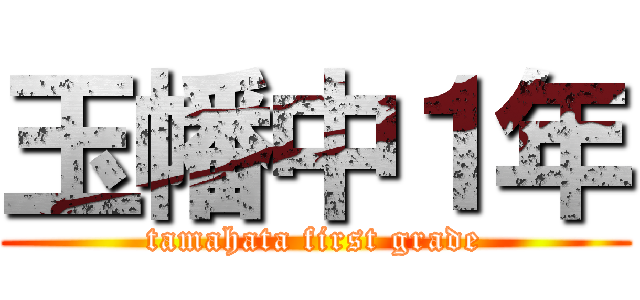 玉幡中１年 (tamahata first grade)