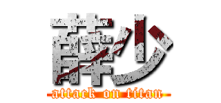 薛少 (attack on titan)