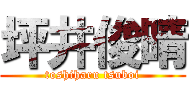 坪井俊晴 (toshiharu tsuboi)