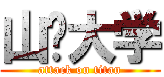 山东大学 (attack on titan)