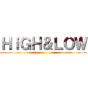 ＨｉＧＨ＆ＬＯＷ ()