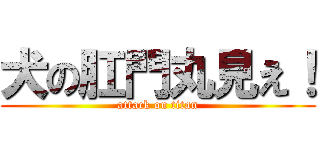 犬の肛門丸見え！ (attack on titan)