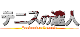 テニスの達人 (Professional tennis)