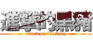 進撃的黑豬 (attack on blackpig)