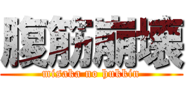 腹筋崩壊 (misaka no hukkin)