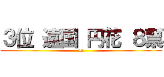 ３位 遠国 円花 ８票 (4c)