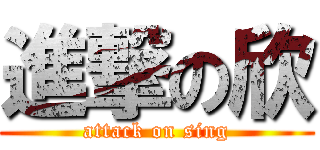 進撃の欣 (attack on sing)