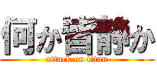 何か皆静か (attack on titan)