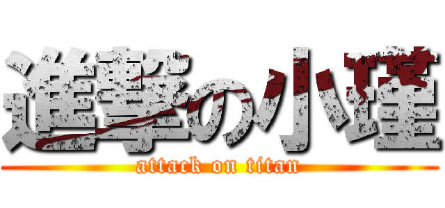 進撃の小瑾 (attack on titan)