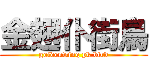 金翅仆街鳥 (goldenwing pk bird)