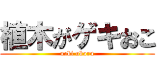 植木がゲキおこ (ueki okoru)
