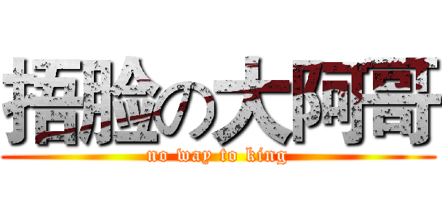 捂脸の大阿哥 (no way to king)