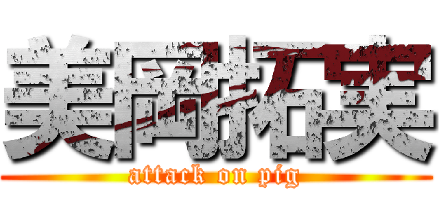 美岡拓実 (attack on pig)