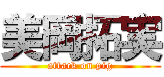 美岡拓実 (attack on pig)