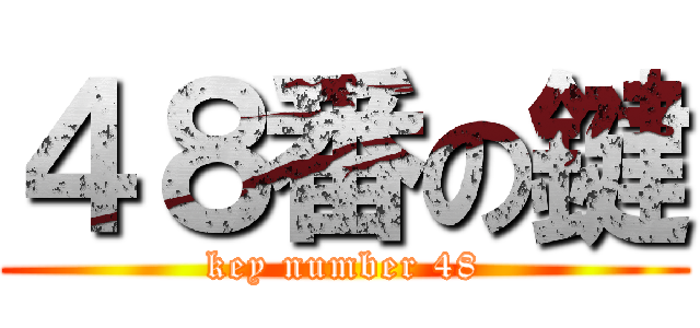 ４８番の鍵 (key number 48)