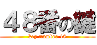 ４８番の鍵 (key number 48)